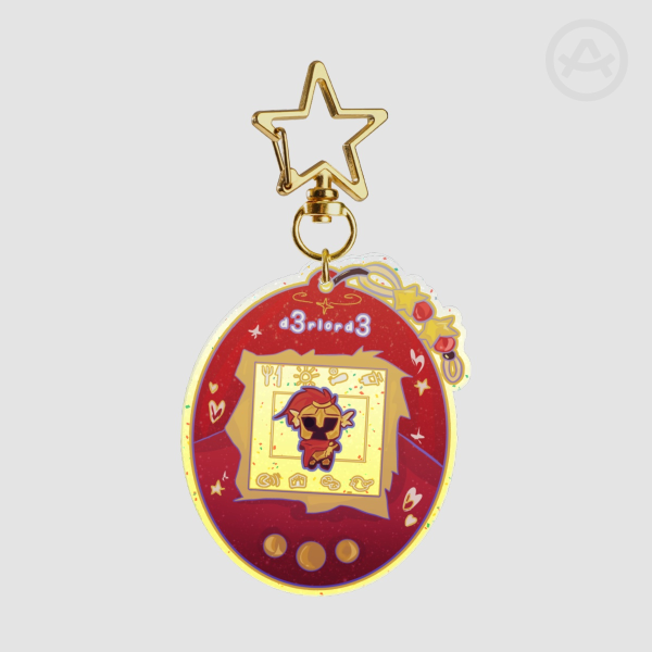 D3rlord3 Glitter Acrylic Keychain