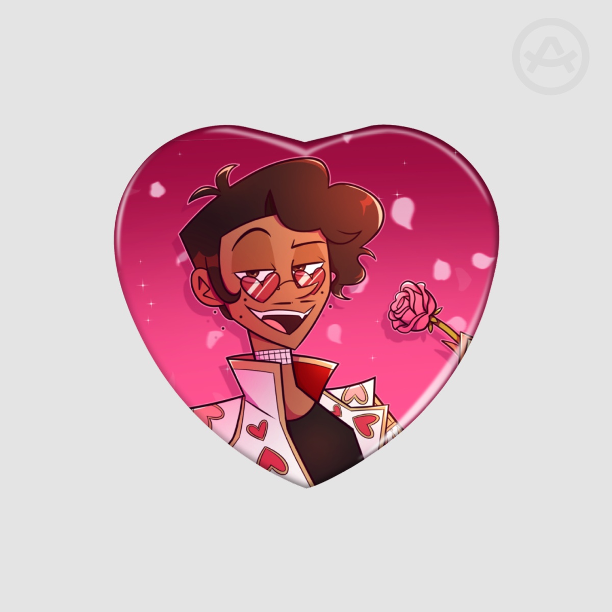 Human Alastor Heart Pin