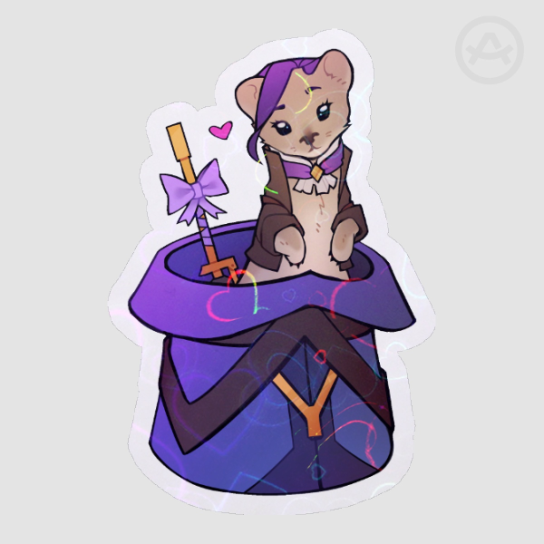 Caitlyn 2XKO Mongoose Die Cut Sticker
