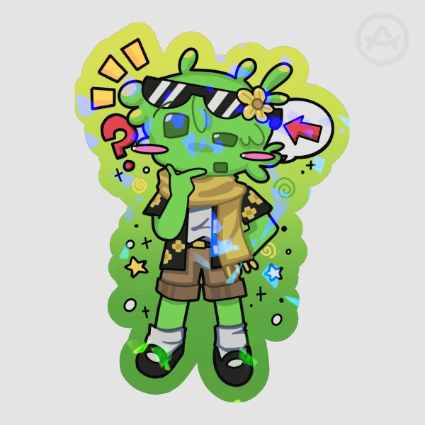 AveryTheMayo Searching For A World That Doesn't Exist SFAWTDE Minecraft ARG Die Cut Sticker