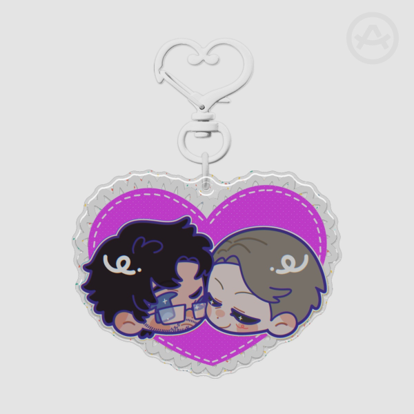 Hannigram Epoxy Glitter Acrylic Keychains