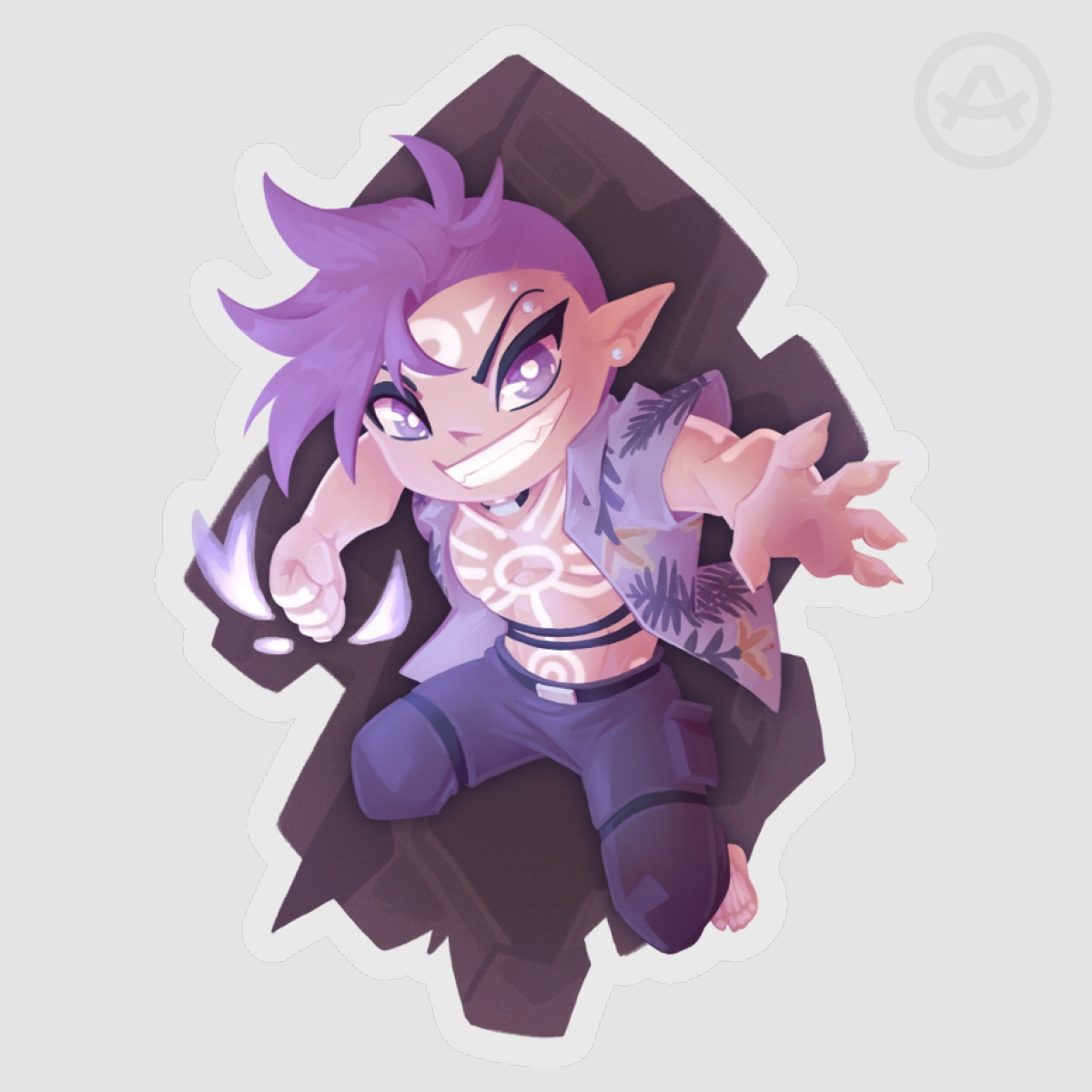 Dragon Boy Chibi Sticker