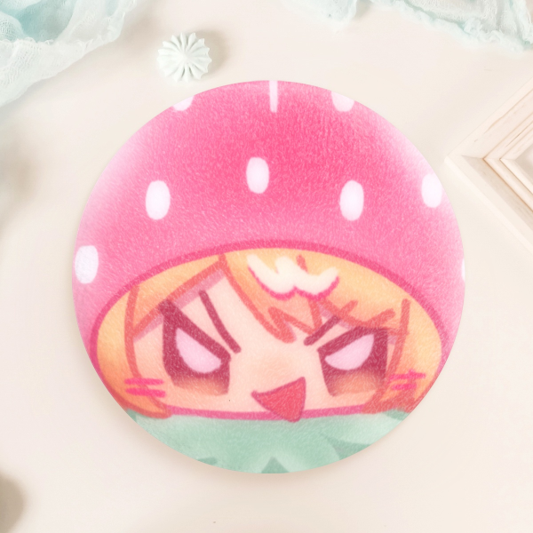 Tsukasa Strawberry Plush Badge