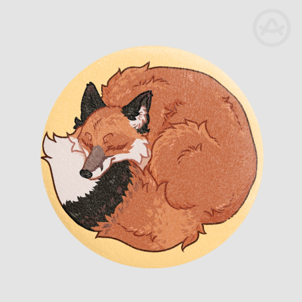 Plush Fox Badge
