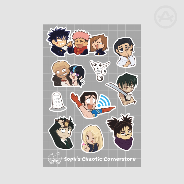 Sorcerer Chibis Sticker Sheet