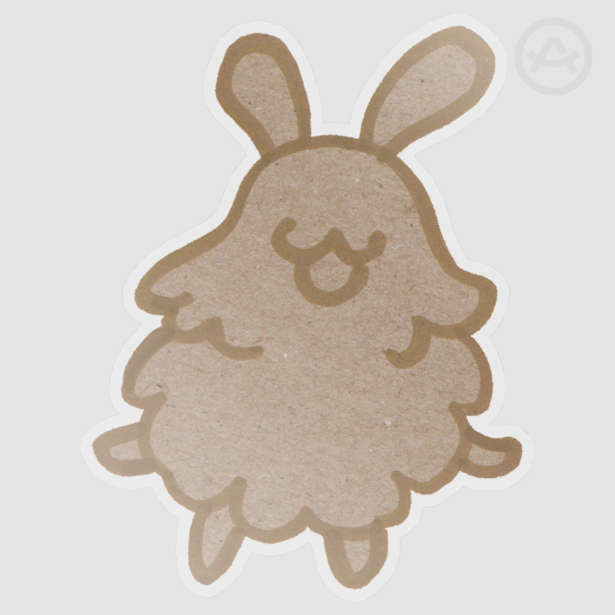 Cardboard Flea Vinl Sticker