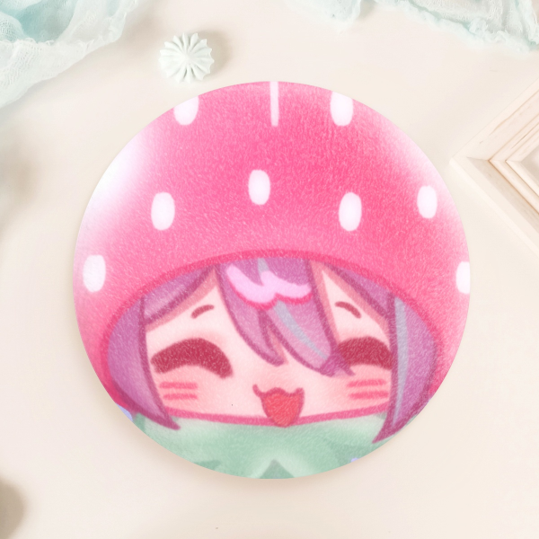 Rui Strawberry Plush Badge