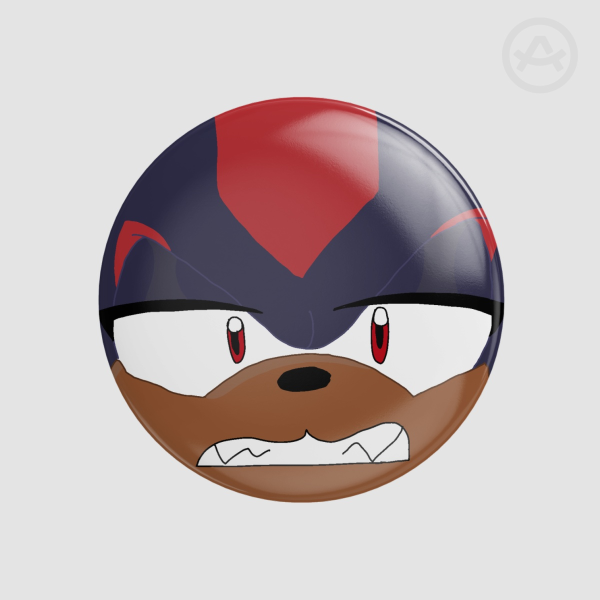 Shadow The Hedgehog-Round Badges