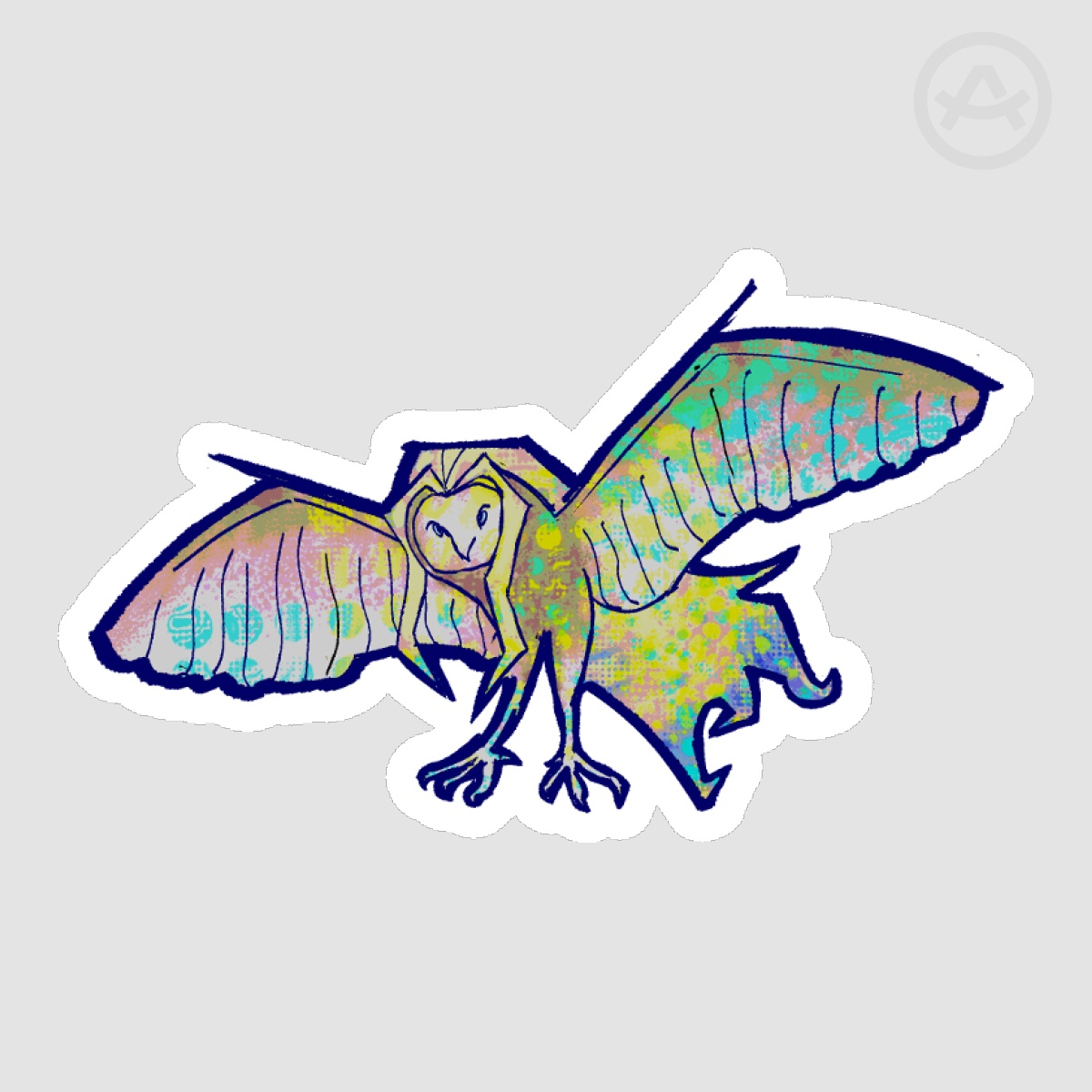 Animalklok Skwisgaar Sticker