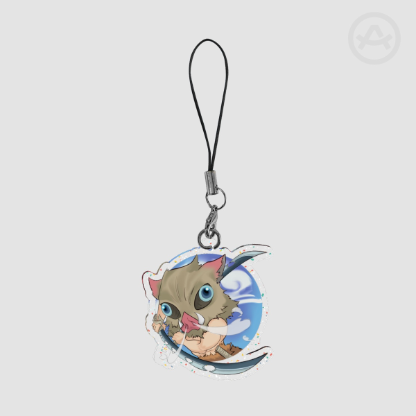 Inosuke Hashibira Glitter Acrylic Keychains