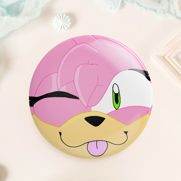 Amy Rose-Round Badge