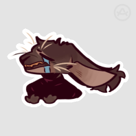 Sad Belial Die Cut Sticker