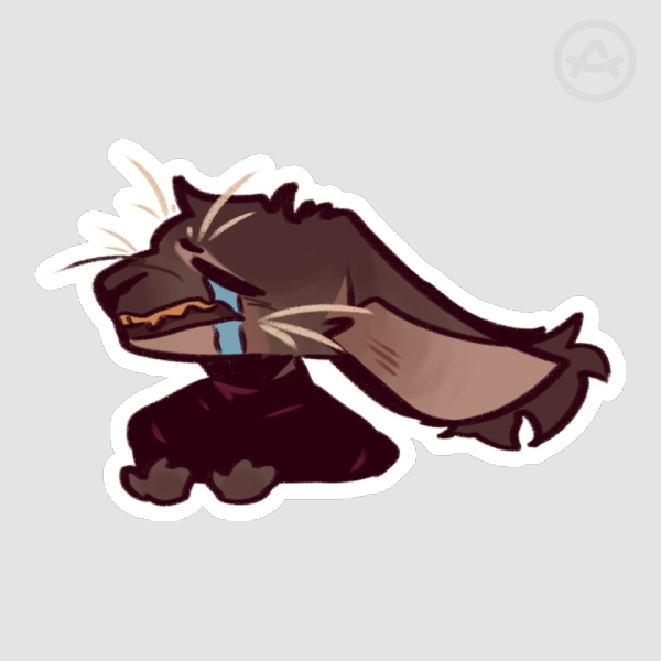 Sad Belial Die Cut Sticker
