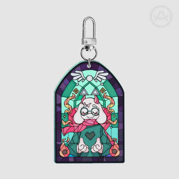 DELTARUNE Ralsei Stained Glass Prophecy Charm