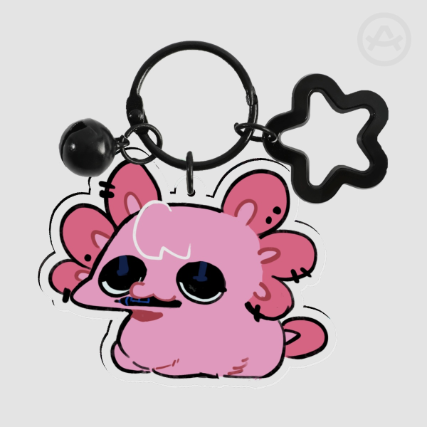 Axolotl Keychain