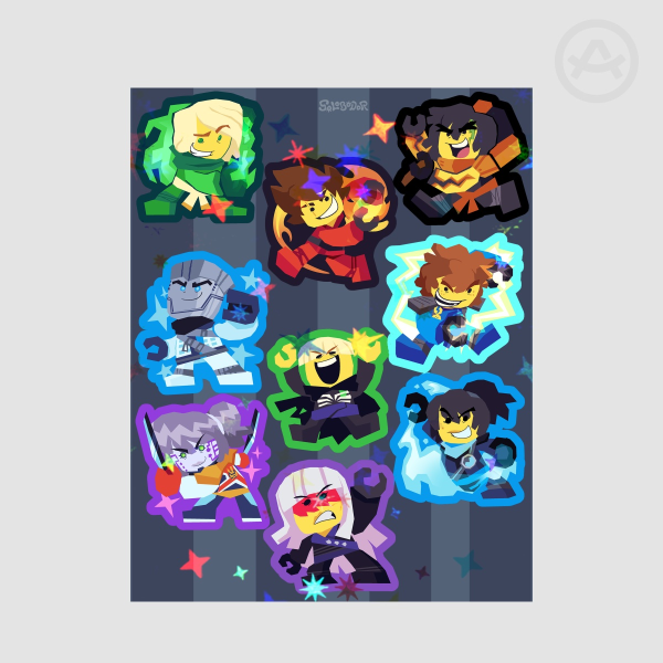 Ninjago Stickers Sheet