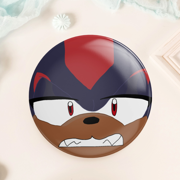 Shadow The Hedgehog-Round Badges
