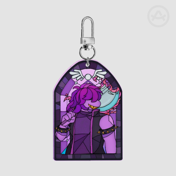DELTARUNE Susie Stained Glass Prophecy Charm
