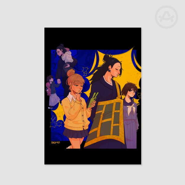 geto & his daughters ❋ jjk print