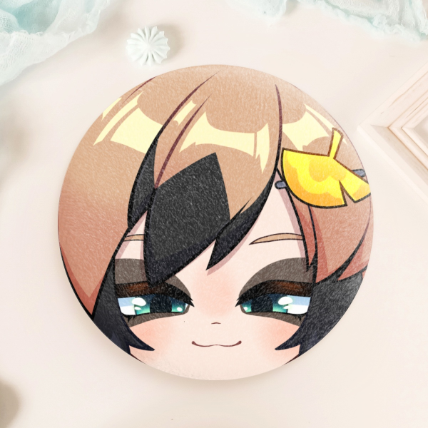 GINKO FACE SOFT PLUSH BADGE