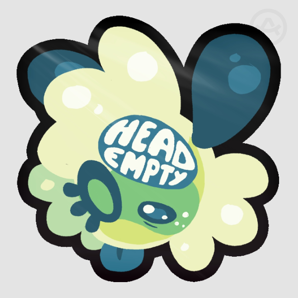 Head empty Sticker