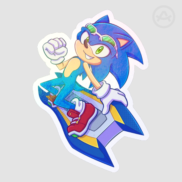 Sonic Riders Holo Sticker