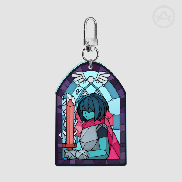 DELTARUNE Kris Stained Glass Prophecy Charm