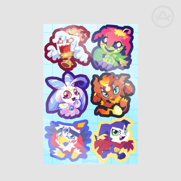 Sticker sheet - Digimon batch 2
