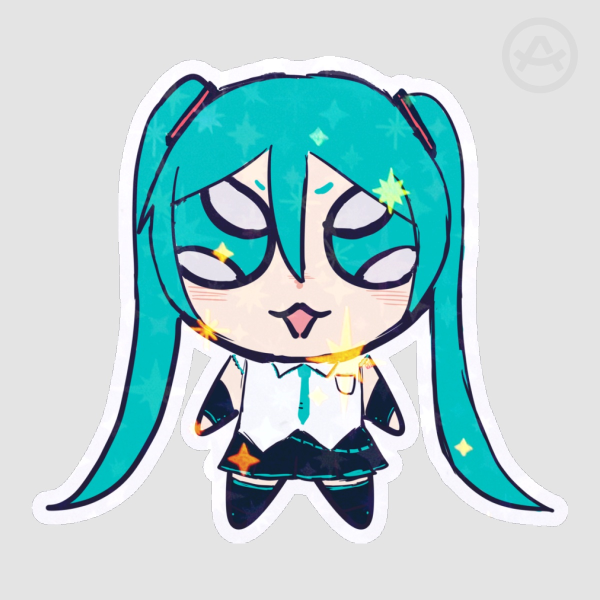 Hatsune Miku! Holo Star Sticker