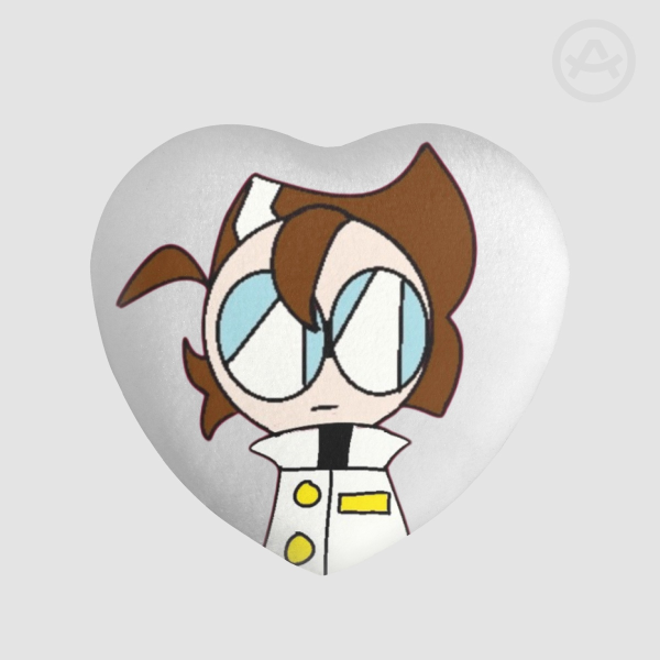Little Mark - Heart Shape Plush Badge