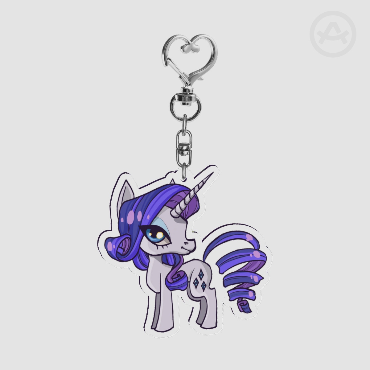 Rarity My Little Pony Keychain