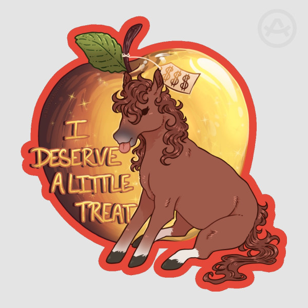 Little Treat Horse Sticker