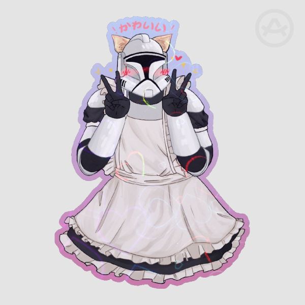 Kawaii clone trooper (Star Wars) - Sticker
