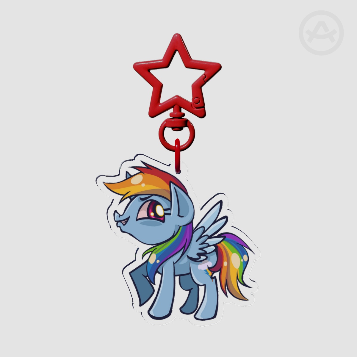 Rainbowdash My Little Pony Keychain