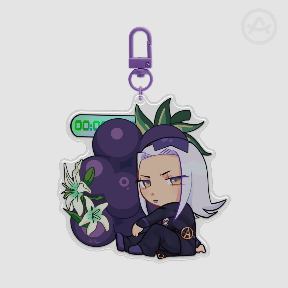 Leone Abbacchio JJBA Epoxy Clear Acrylic Keychain (80mm x 78mm)