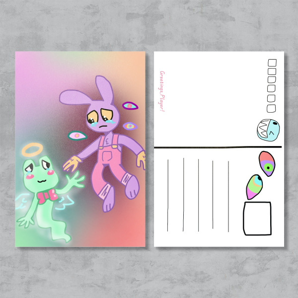 Jax and Ribbit Bonding Postcard