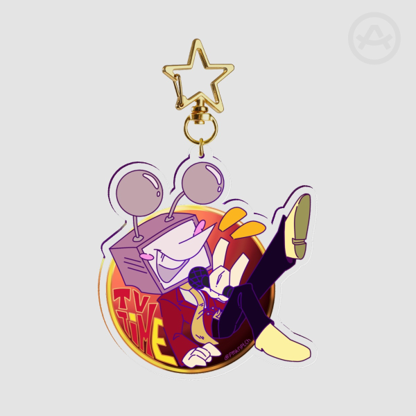 TV Time Acrylic Keychain