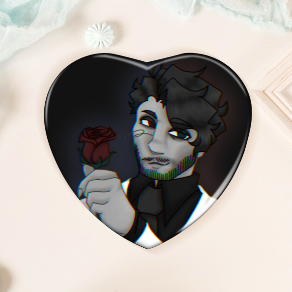 Darkiplier Heart Badge