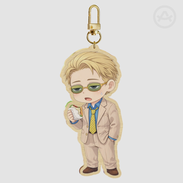 Tired Nanami Kento JJK Wood Keychain