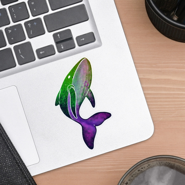 Space Whale Sticker