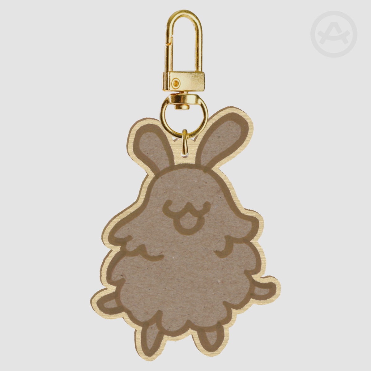 Cardboard Flea Wooden Keychain