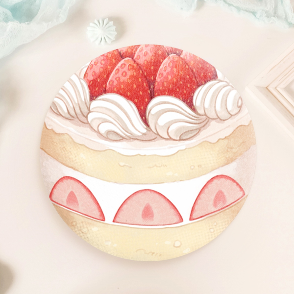 Plush Badge Strawberry Cake
