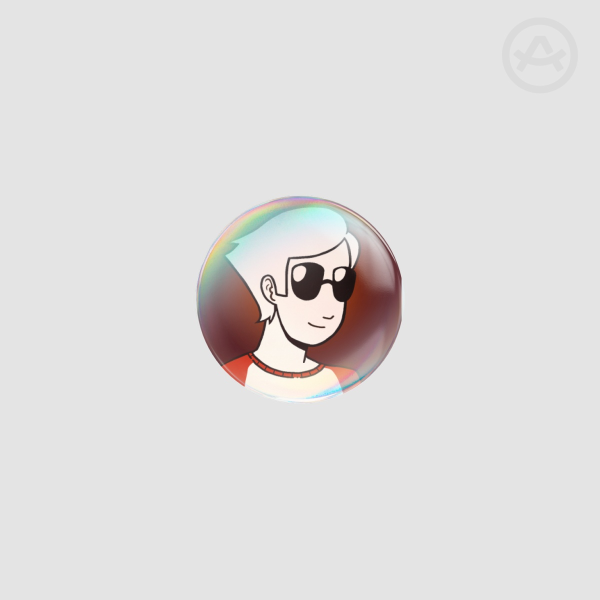 Dave Strider Holographic Button Pin