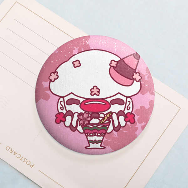 Sakura Sam Holographic Button Pin
