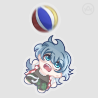 Kagome Clear Vinyl Sticker Beach Ver.