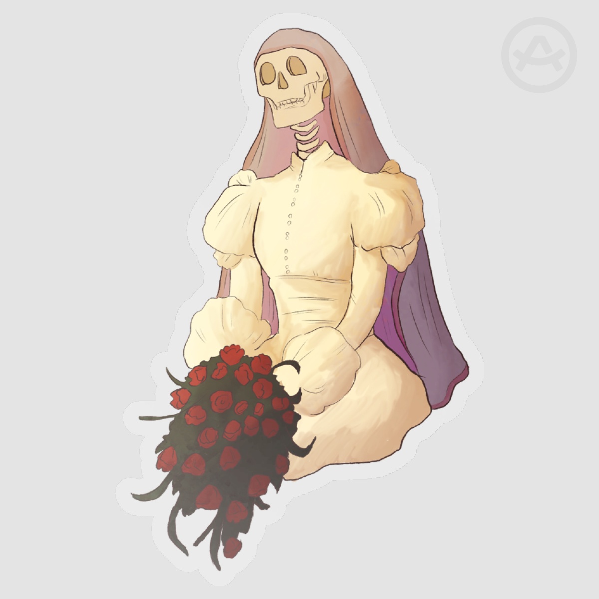 Awaiting Bride Vinyl Die Cut Stickers