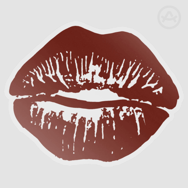 Red Lips Vinyl Die Cut Stickers