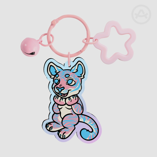 Trans Tiger (mtf) Keychain