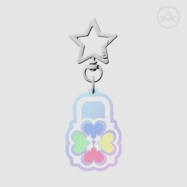 Shugo Chara | Humpty Lock | Rainbow Acrylic Keychain