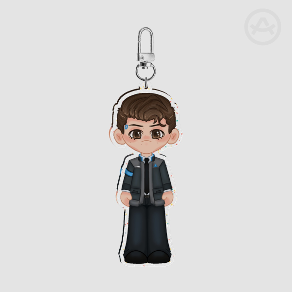 Detroit: Become Human Connor Glitter Keychain